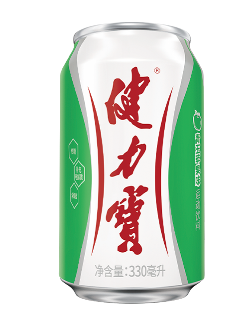 健力宝青玉苹果味运动饮料（含气型）