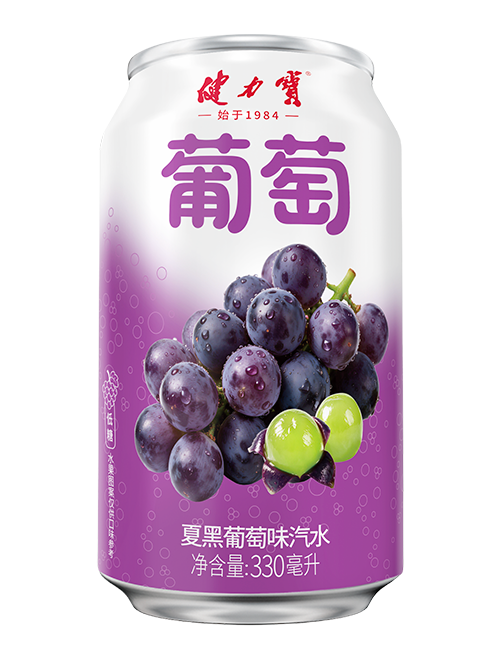 健力宝夏黑葡萄味汽水