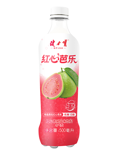 健力宝红心芭乐风味饮料(含气型)