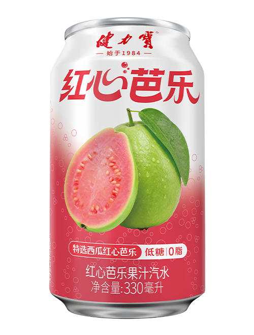 健力宝红心芭乐果汁汽水